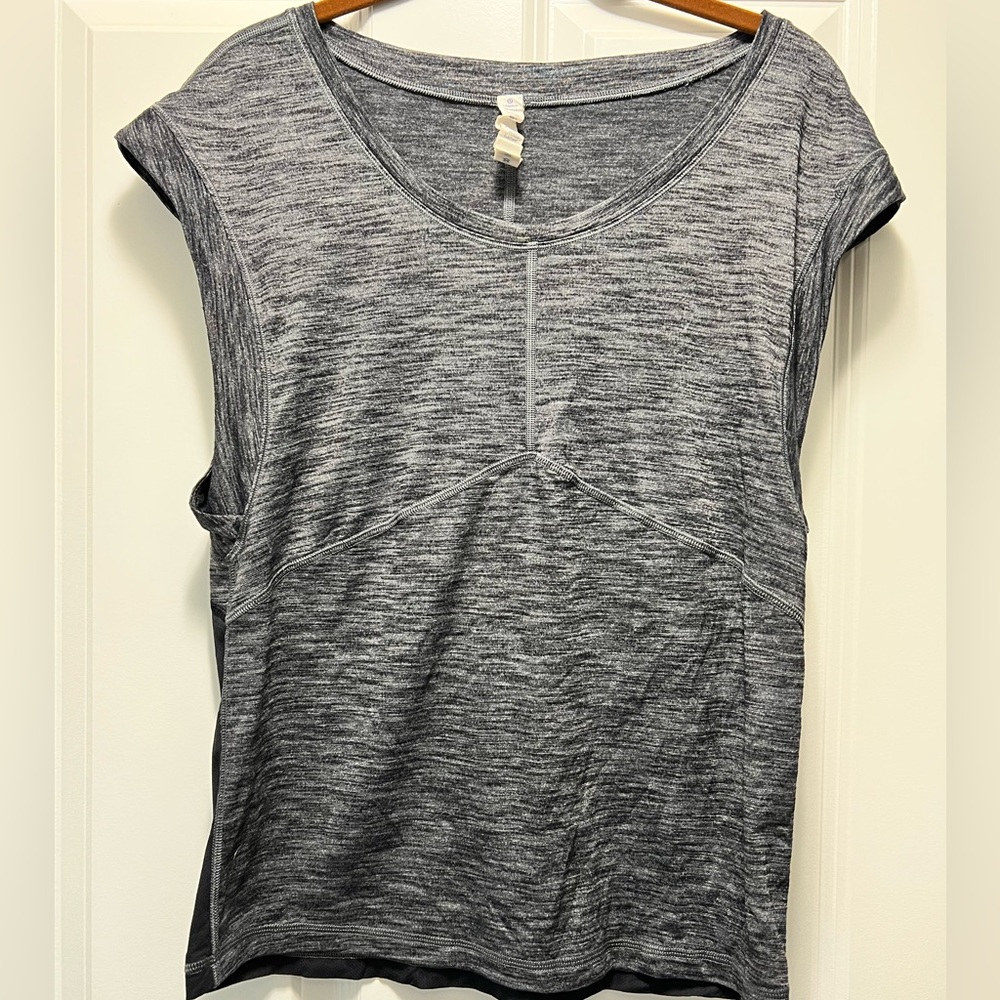 Lululemon Grey Active Workout Top